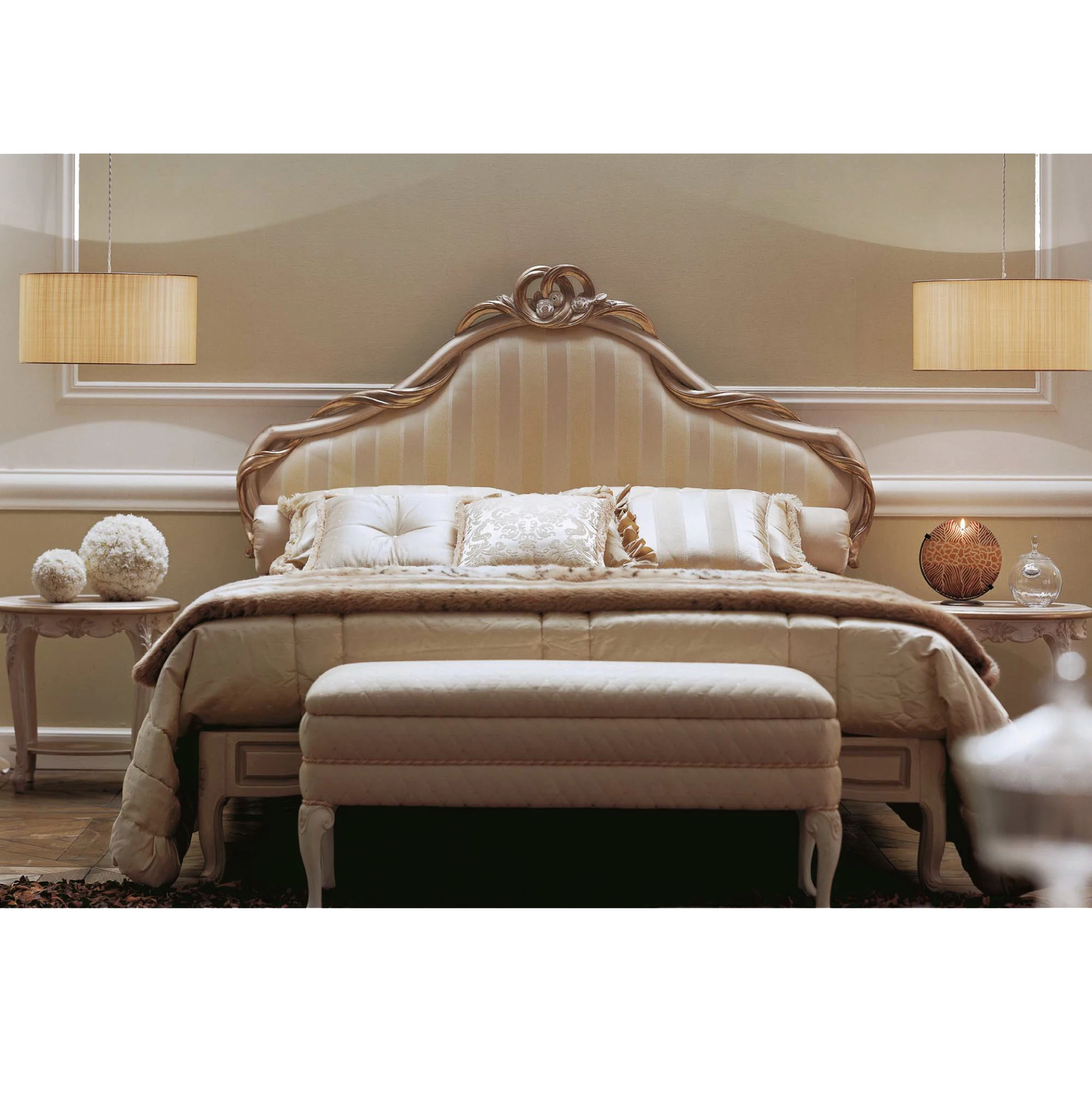 customized home furniture hand made rococo french romantic home furnishing decoration full set matching provincial bedroom set