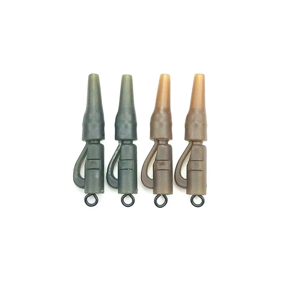 carp fishing accessories safety lead clip with swivel for hair rigs tail rubber end tackle