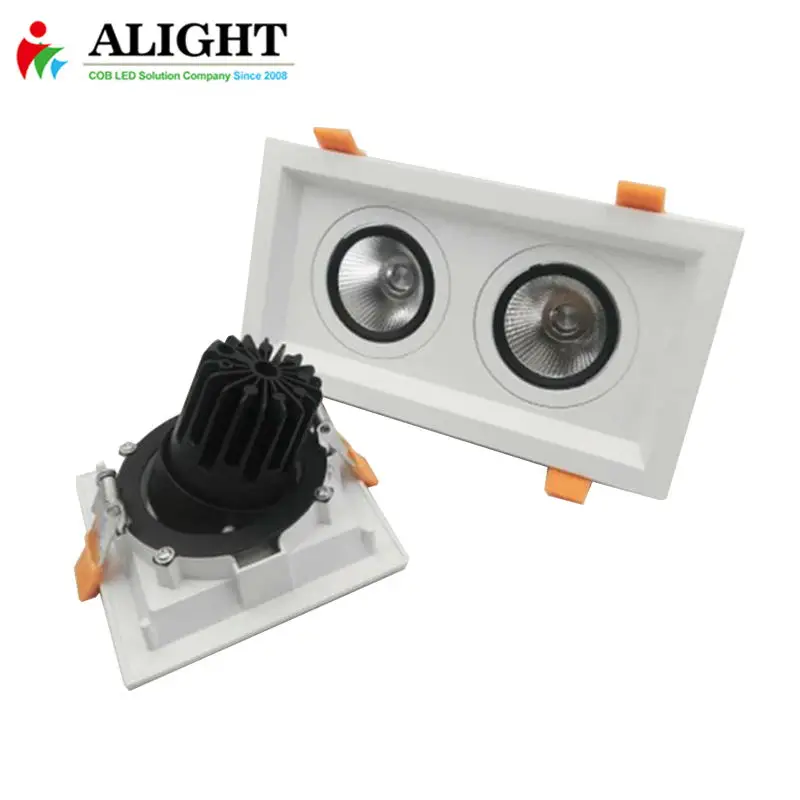 
white recessed Spot Light 15WX2 gimbal downlight 
