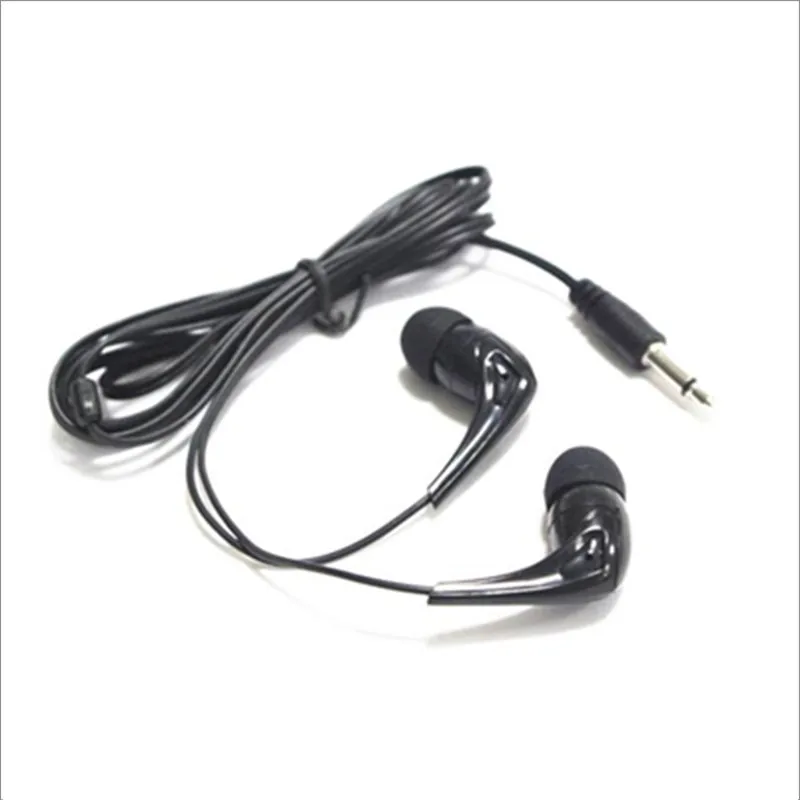 Factory disposable airline headphone tour bus cheap earbuds give away earphone