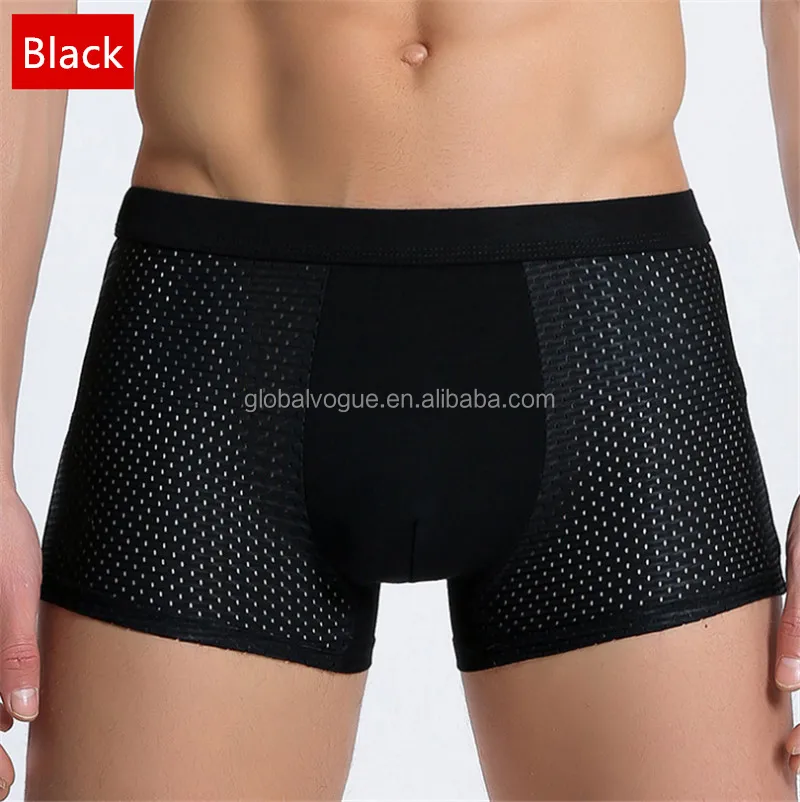 Мужское нижнее белье, сетчатые трусы, боксеры, трусы, хлопковое нижнее белье с низкой талией для парней, сексуальные трусы