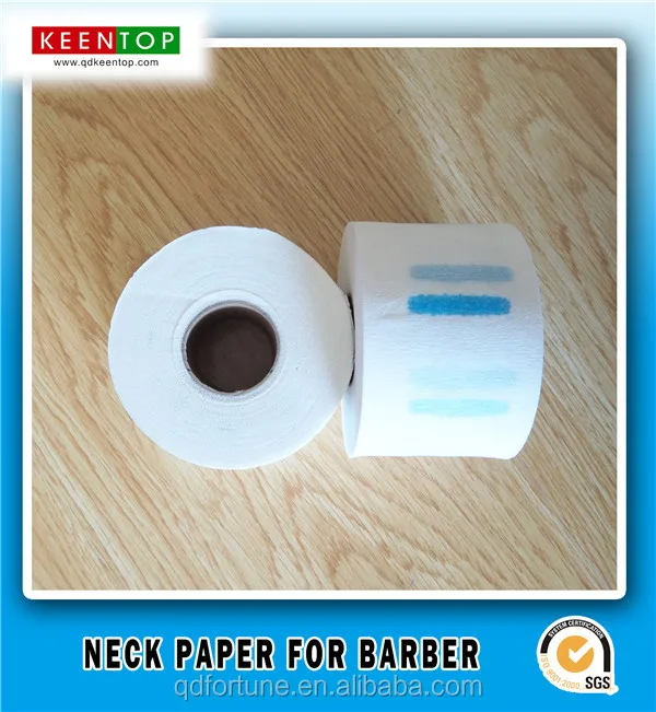 
High quality neck paper roll requires barbers to use haircut neck strips for client protection 