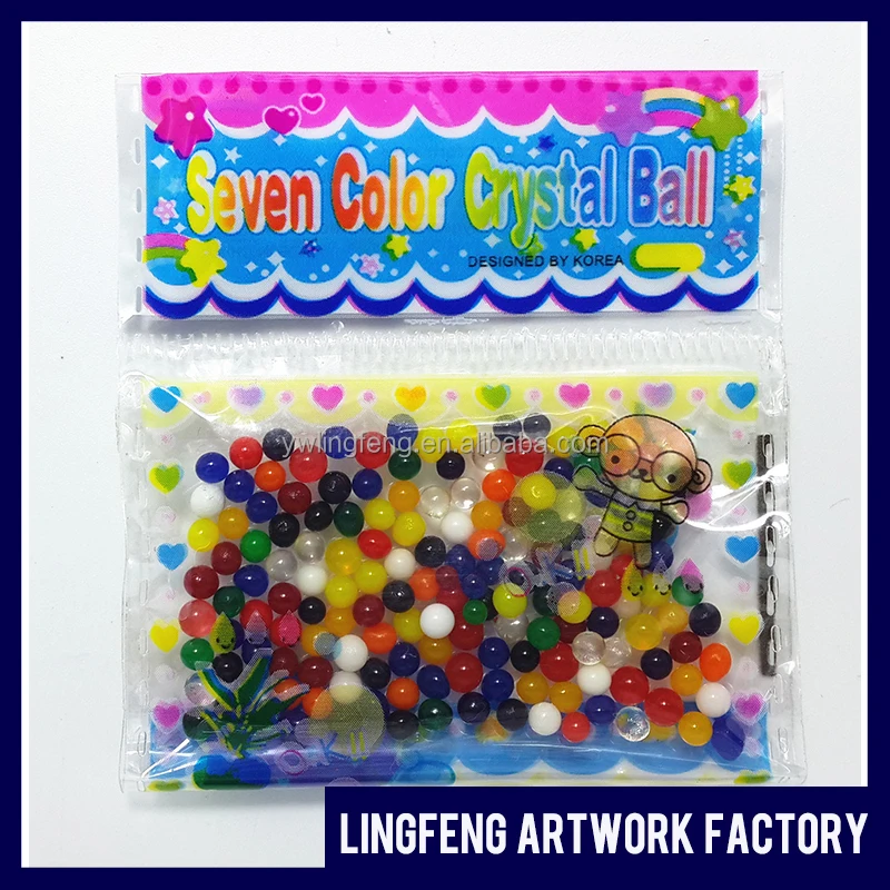 
LF-112-30 linkfun 2-2.5 mm colorful water gems pearl shape crystal soil water absorbent polymer beads 