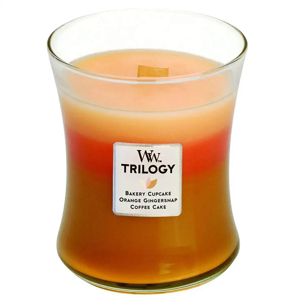 
Wooden Wick Soy Candle, Natural Scented Crackling Soy Candle, Premium Wood Lid 
