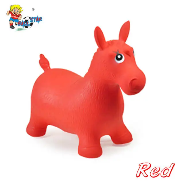 Wholesale baby inflatable toys riding animal toys PVC jumping animal pony horse