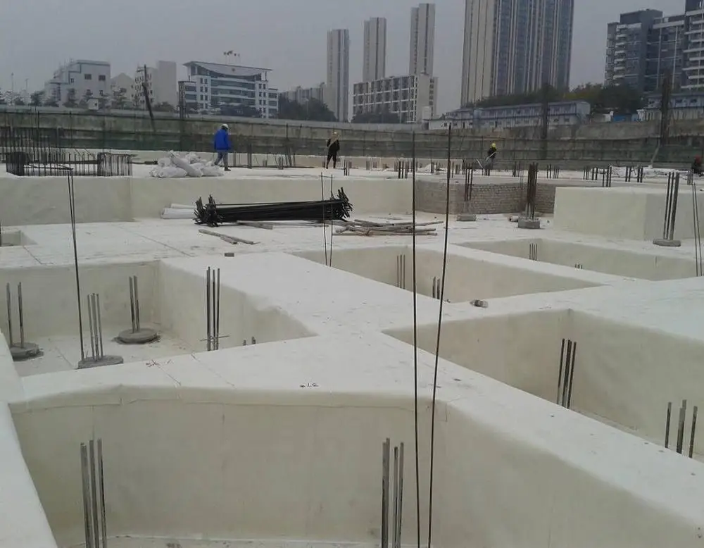 
HDPE self adhesive pre-applied waterproof membrane 