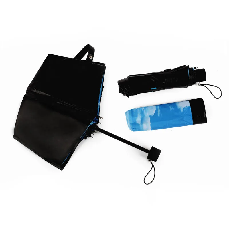 cheap umbrella with blue sky printing or white cloud printing