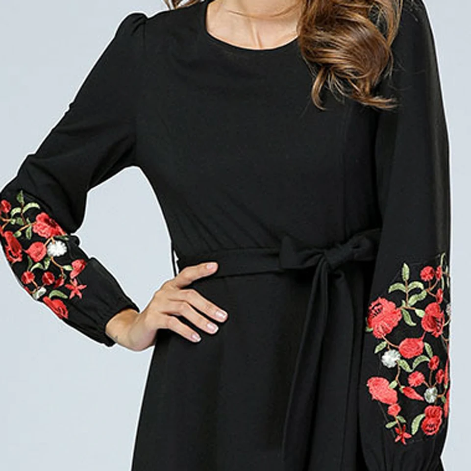 The Middle East Embroidery Robe Abaya Muslim Dress For Women