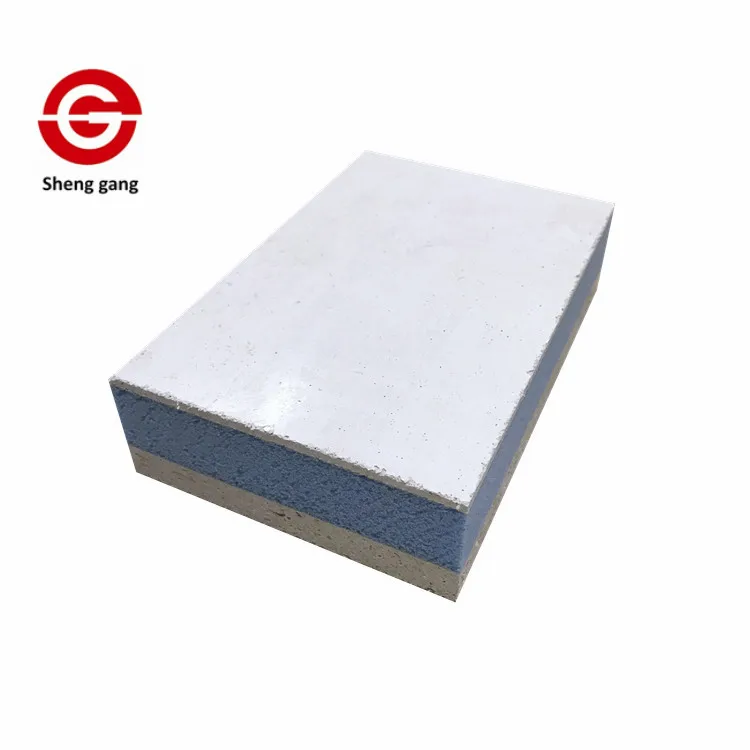 Light Weight MGO Sandwich Wall Panel SIP to UK USA Canada Grade A1(best Fireproof Mgo Board) 0.8-1.2g/cm3 68080000 CN;JIA Sanded