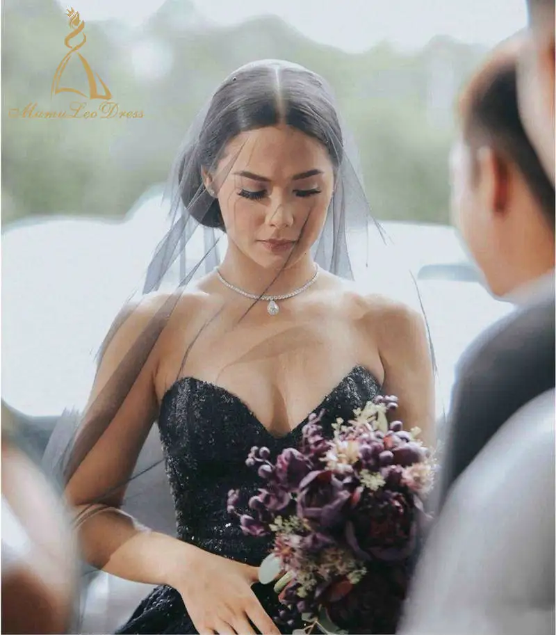 Tulle Fabric Bridal Gown Train Style Top 10 Designer The Most Beautiful Suzhou China Turkish Black Wedding Dress