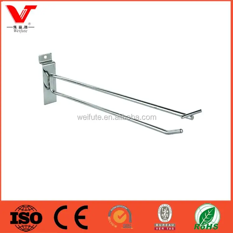 
Hot sell single prong slatwall hooks with price tag for slatwall gondolas 
