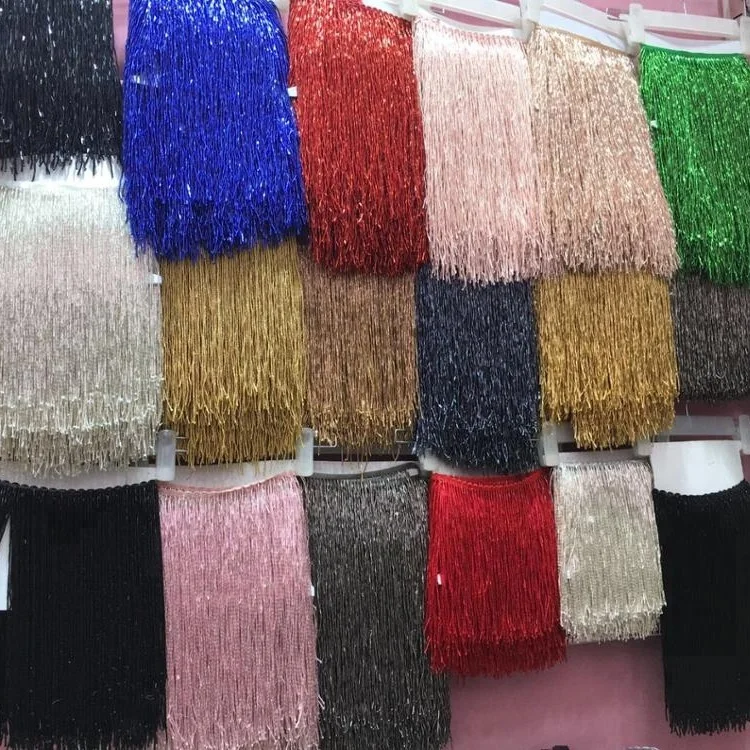 Модные декоративные бусины длиной 40 см, окантовка, бахрома, кисточка