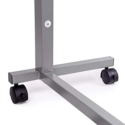 
Medical Adjustable Overbed Bedside Table with Wheels 