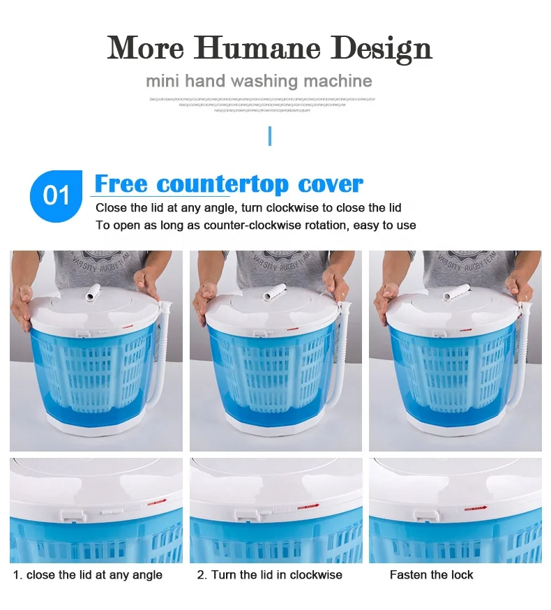 2024 hot sale portable manual baby clothing washer for underwear