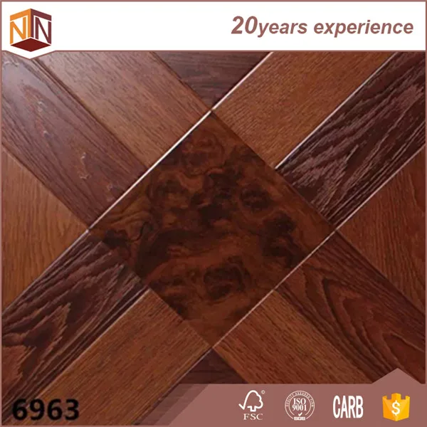 
11mm 12mm German Technology Art Parquet Flooring From Shandong Province 