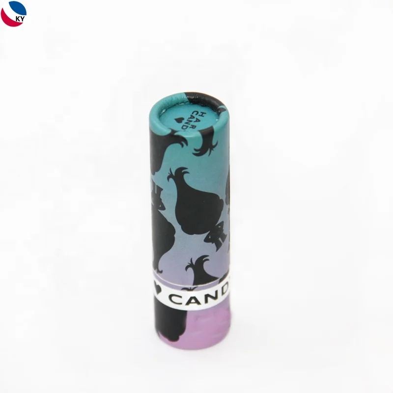 Paperboard Packaging  Lipstick Mini Paper Tube Custom Wholesale Tinted L Lipstick Paper Tube For Lip Balm