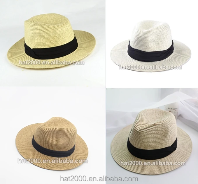 New Fashion Classic Outdoor Casual travel high quality solid OEM China panama hat manufacturer