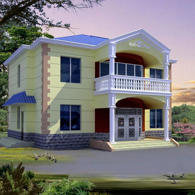 
log cabin kits prefab steel structure houses made in China 