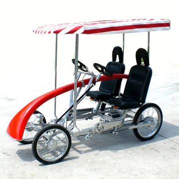 SURREY BIKE DELUXE  family  SIGHTSEEING 2persons  ROADSTER  BIKE WITH LED LIGHTS