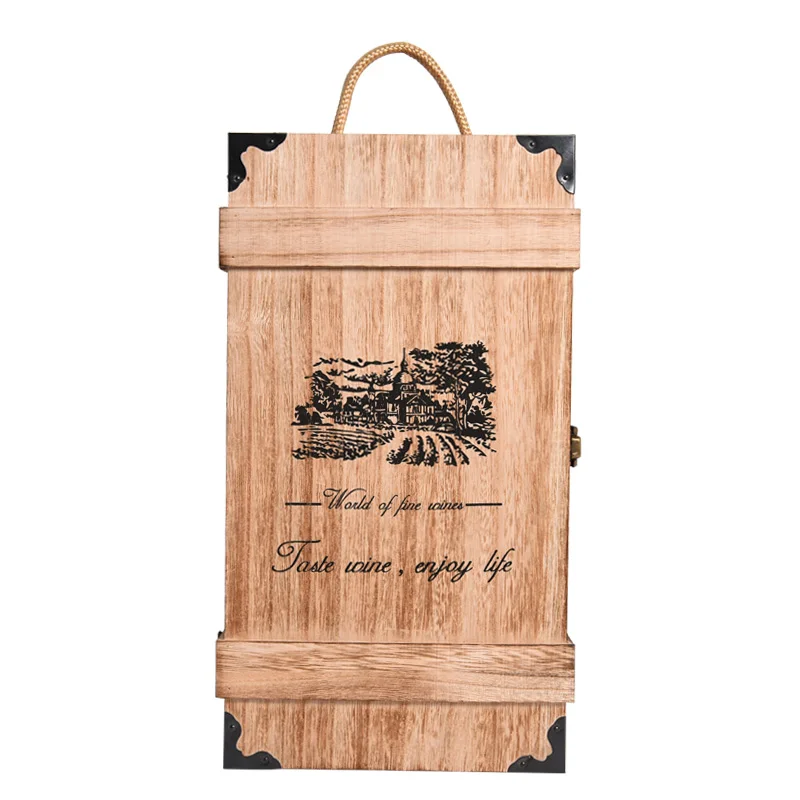 Custom size wood wine box