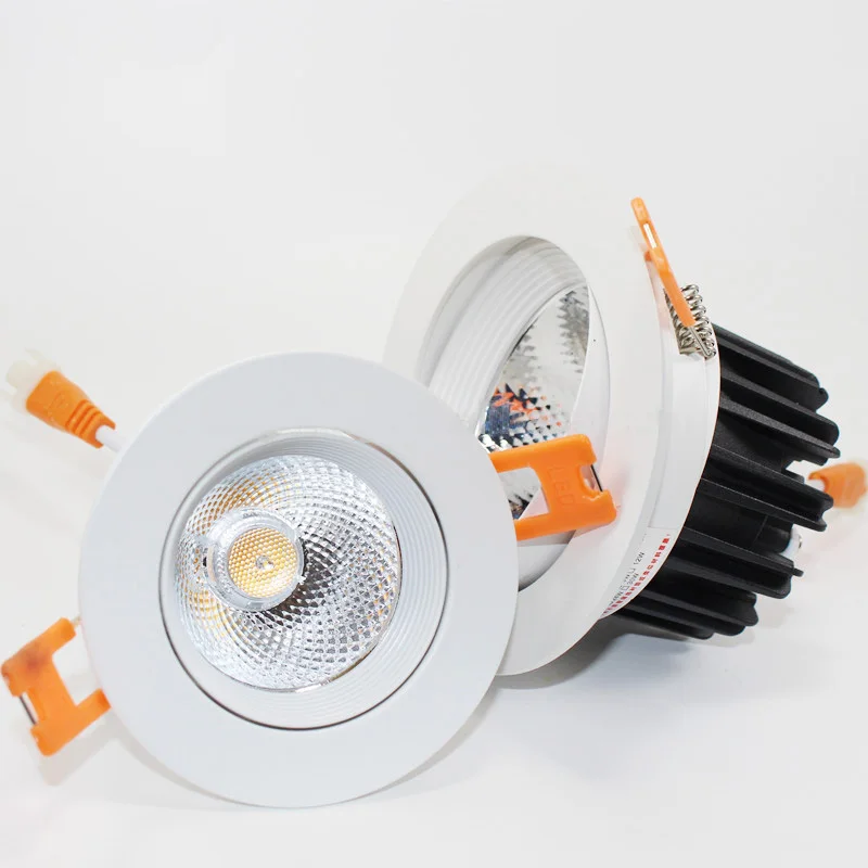 China Factory Led Down Light Constant Current Drive 12W COB Led Downlight Recessed Ceiling Spot Light