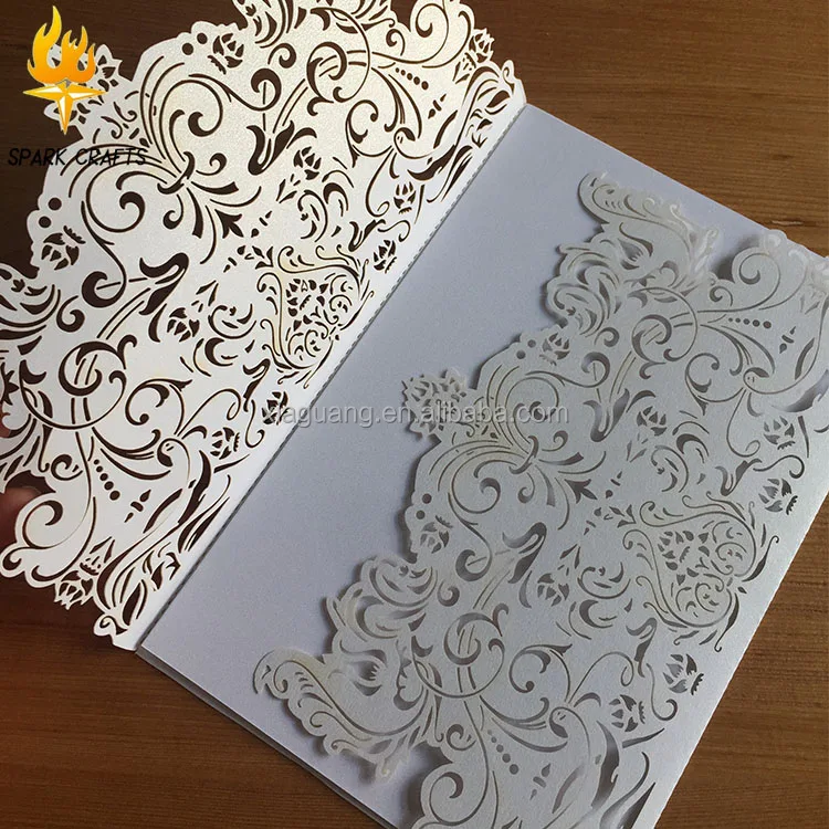 Professional manufacture Good Quality wedding card laser cut,laser cut wedding invitation card
