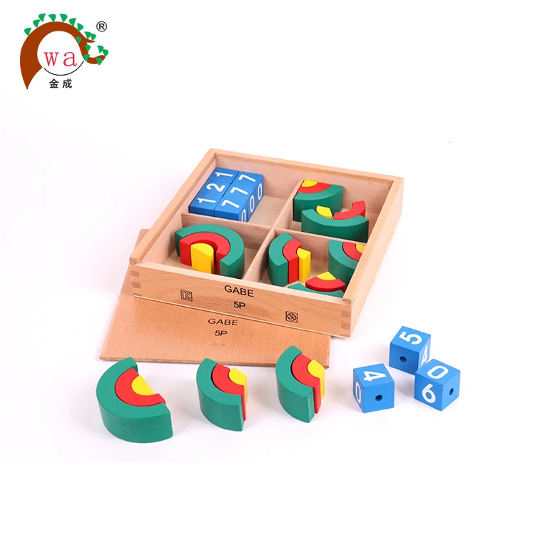 
Wooden Froebel Kindergarten Gift Gabe 5p Figures And Curvilinear Gifts 