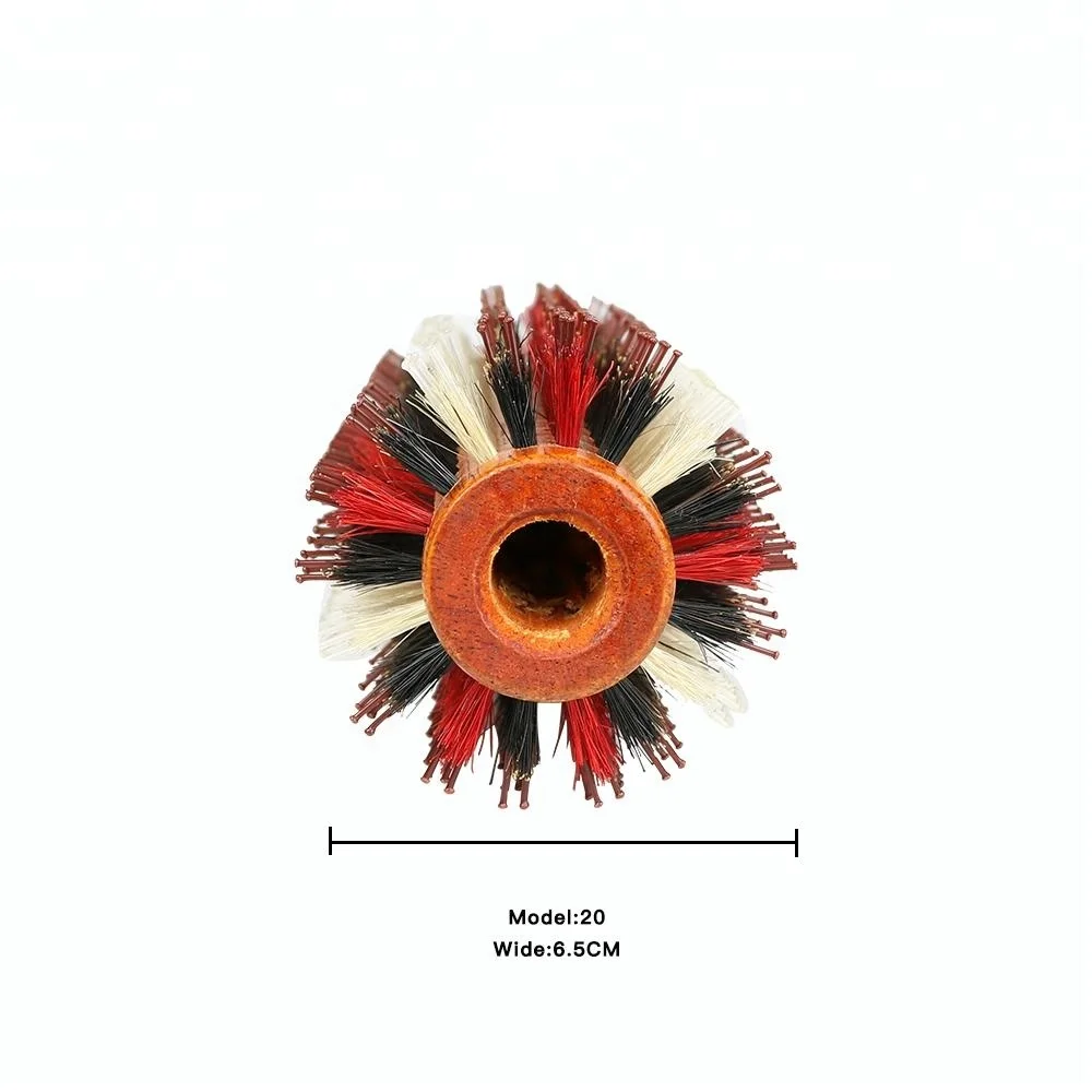 Heat Resistant Nylon Comb Wooden Hair Brush Wood Beard Brush 10 Days Boar Bristle Logo Engraving Custom Logo Bamboo Customized