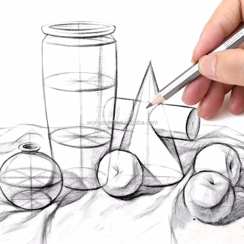 Набор карандашей для рисования 12 шт., мягкие безопасные нетоксичные Стандартные Карандаши для школы и офиса