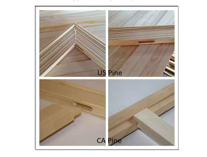 Factory direct sale  Canvas frame Stretcher bar wood stretcher bar