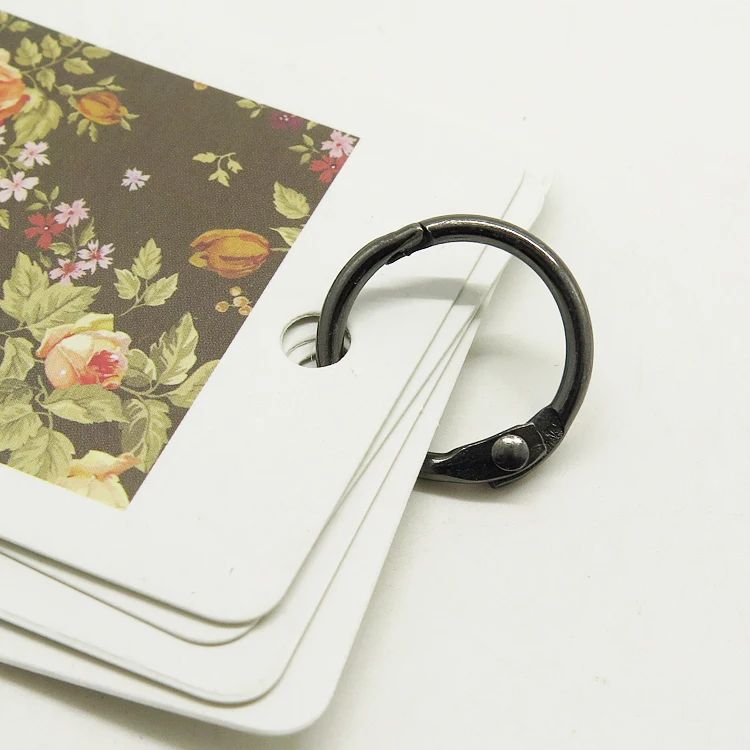 100 шт./кор. черный никель 25 4 мм металлический с отрывными листами книги связующее кольца