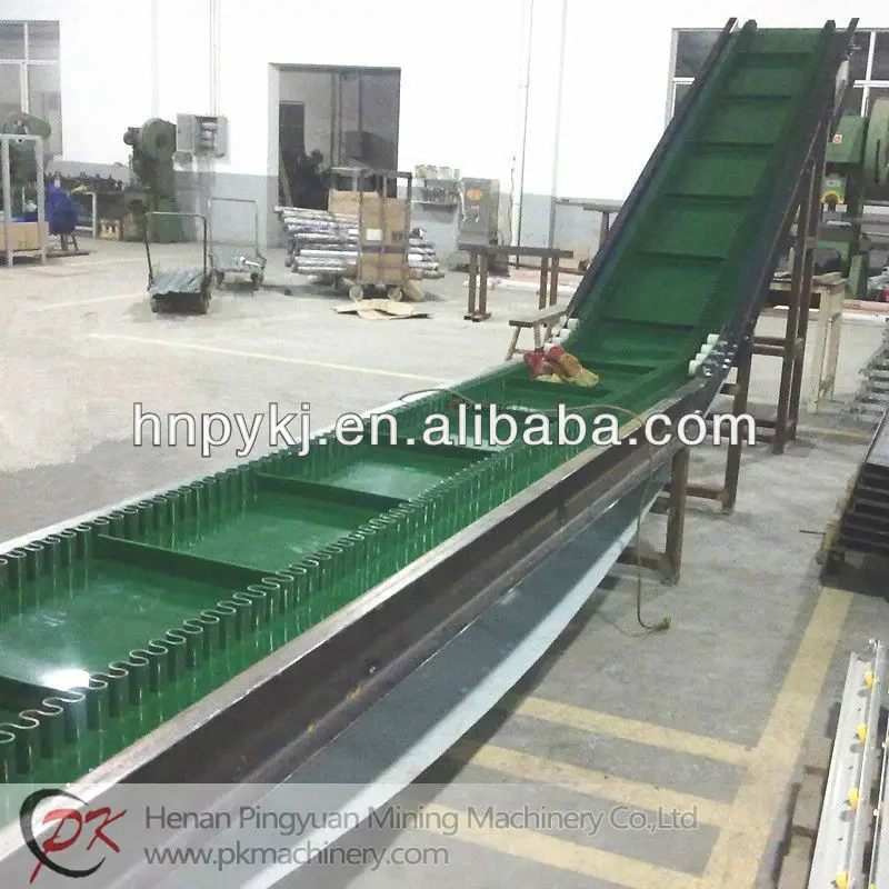 Китай питания наклонный ленточный транспортер для соль и сахар