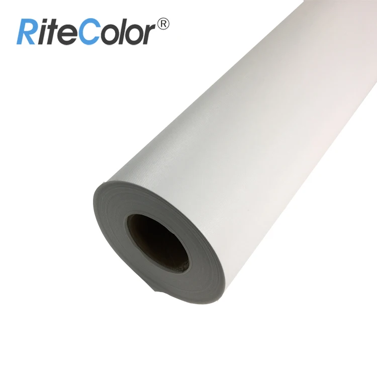 Manufacturer Supply Waterproof Wide Format Roll 280gsm Glossy Polyester Eco Solvent Canvas