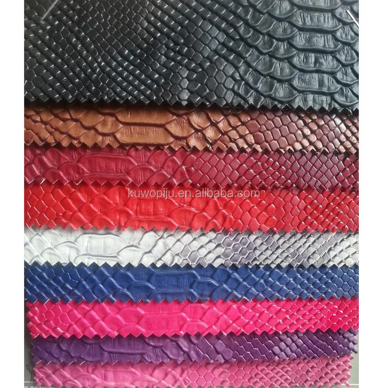 new design snake leather 5 pcs trolley pu luggage leather luggage and bags