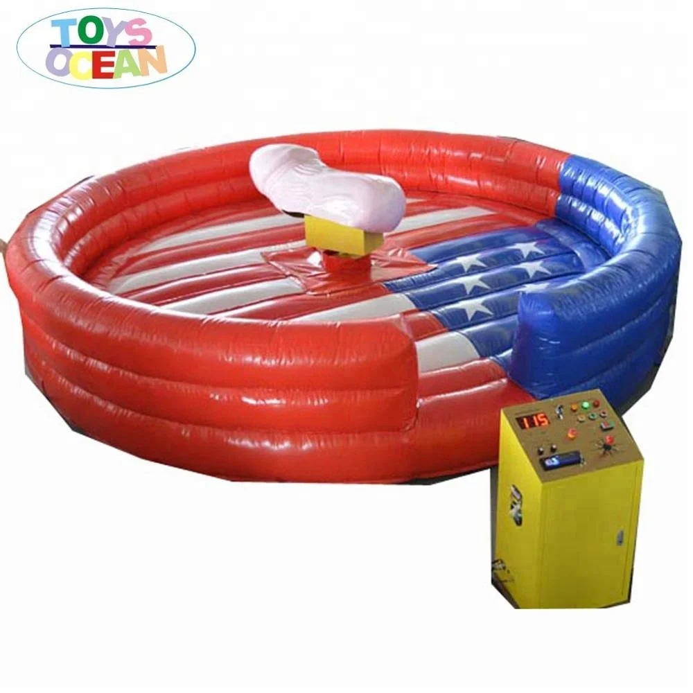 Outdoor Sport Games Mechanical Inflatable Rodeo Bull for Adults