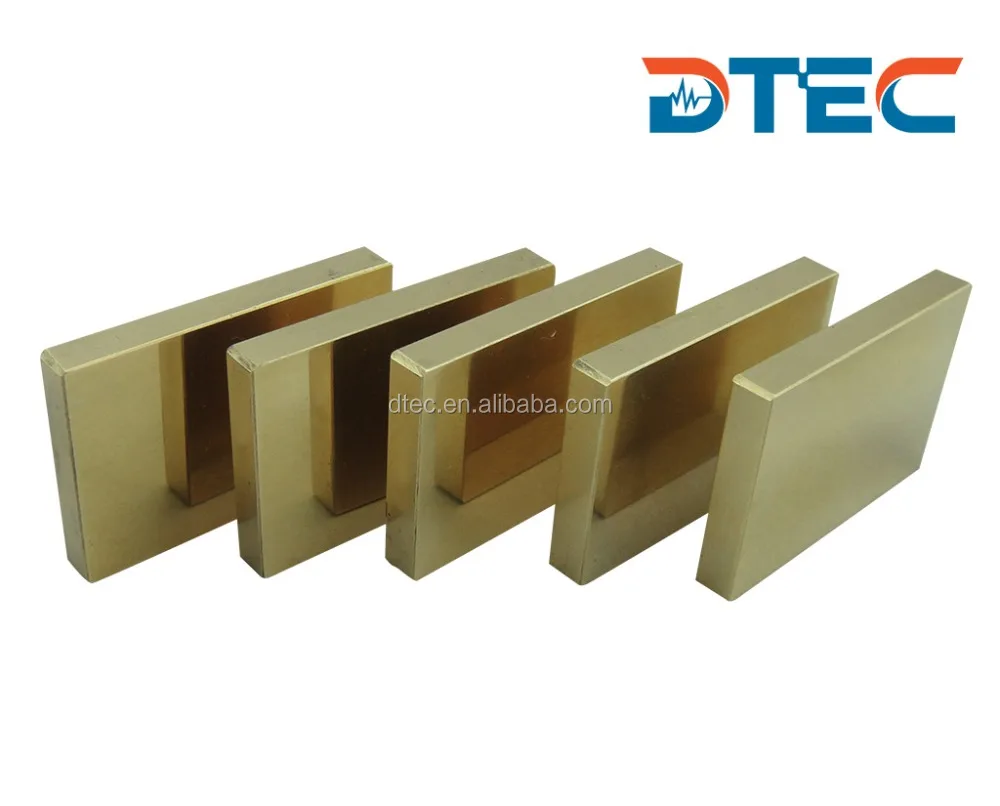 DTEC Rockwell Hardness Testing Block,Copper Material,HRB,HRF Scale,Square Type