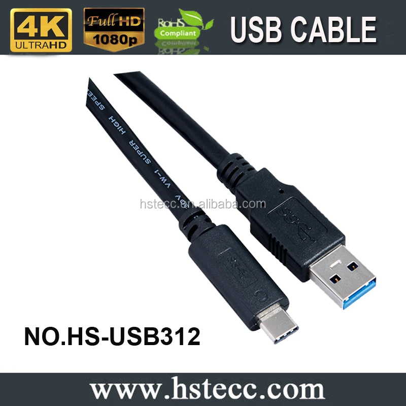 10gbs Super Speed USB 3.1 Type C кабель с позолоченными разъемами