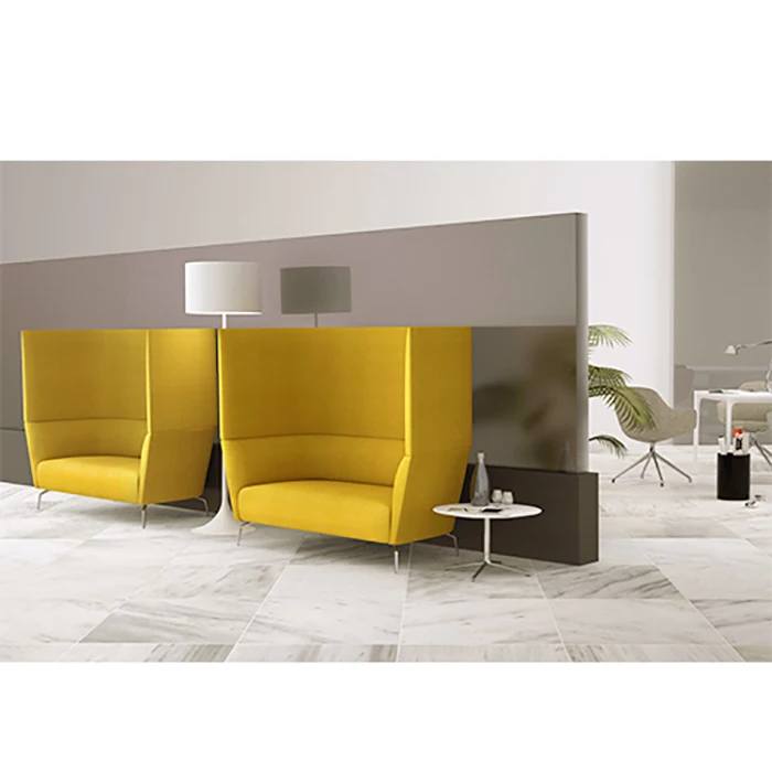 Orizeal privacy high back office sofa with screen office pod