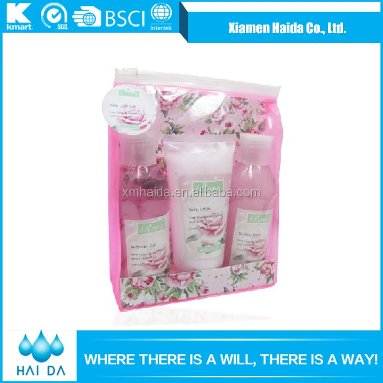 Hot China Products Wholesale lovely  Bath spa Body gift set Shower Gel and bath set