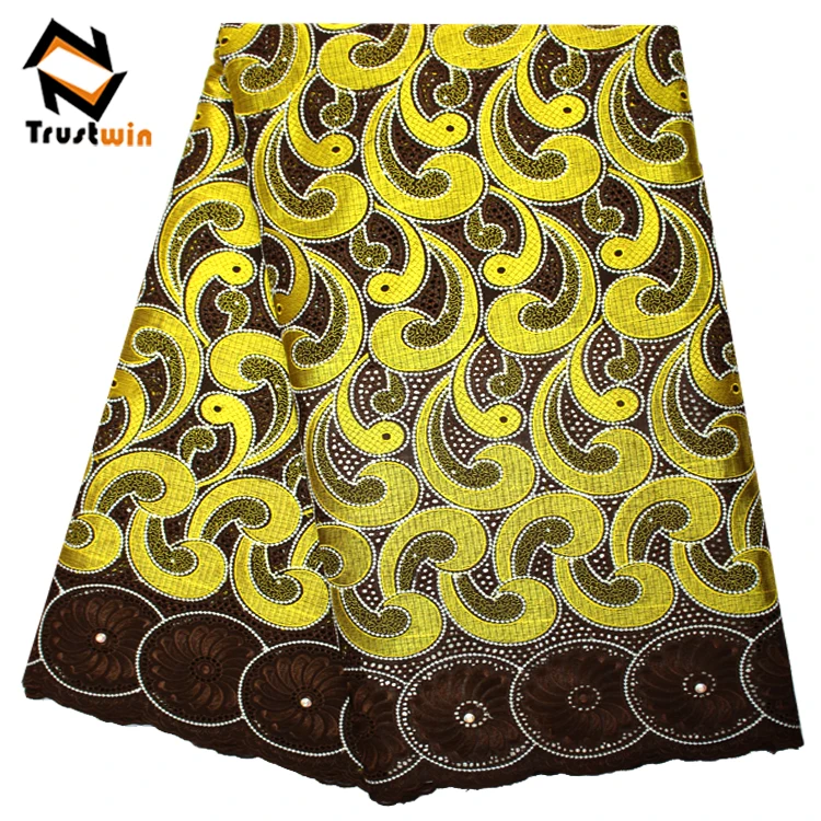 High quality african cotton fabrics big swiss voile lace in switzerland