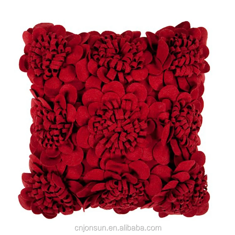 Красивый цветок 70% шерсть подушка Крытый Открытый Оптовая обычного белья, наволочки