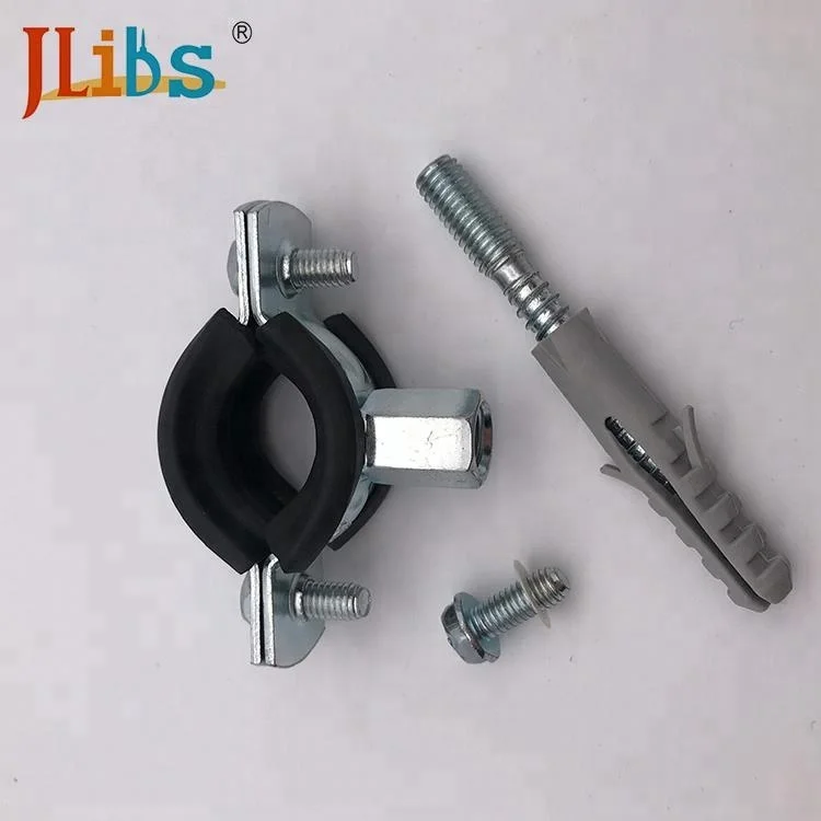 
Welding Type Pipe Clamps Set steel double pipe clamps with rubber 