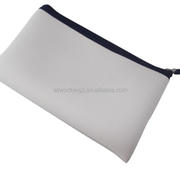 Blank neoprene pencil case for custom sublimation printing