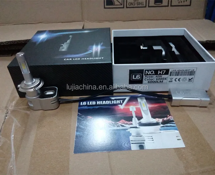 L6 Y22 6000lm H7 Автомобильные светодиодные фары с can-bus 40W 12v 24v Авто светодиодные фары 4000 к 6000 заменить y19 t5 p6 g8 H1 H4 9004 части СИД