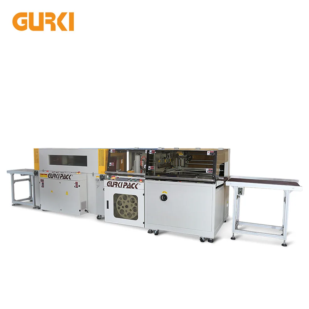 Gurki GPL-5545H+GPS-5030LW Automatic POF Shrink Film Pack Machine