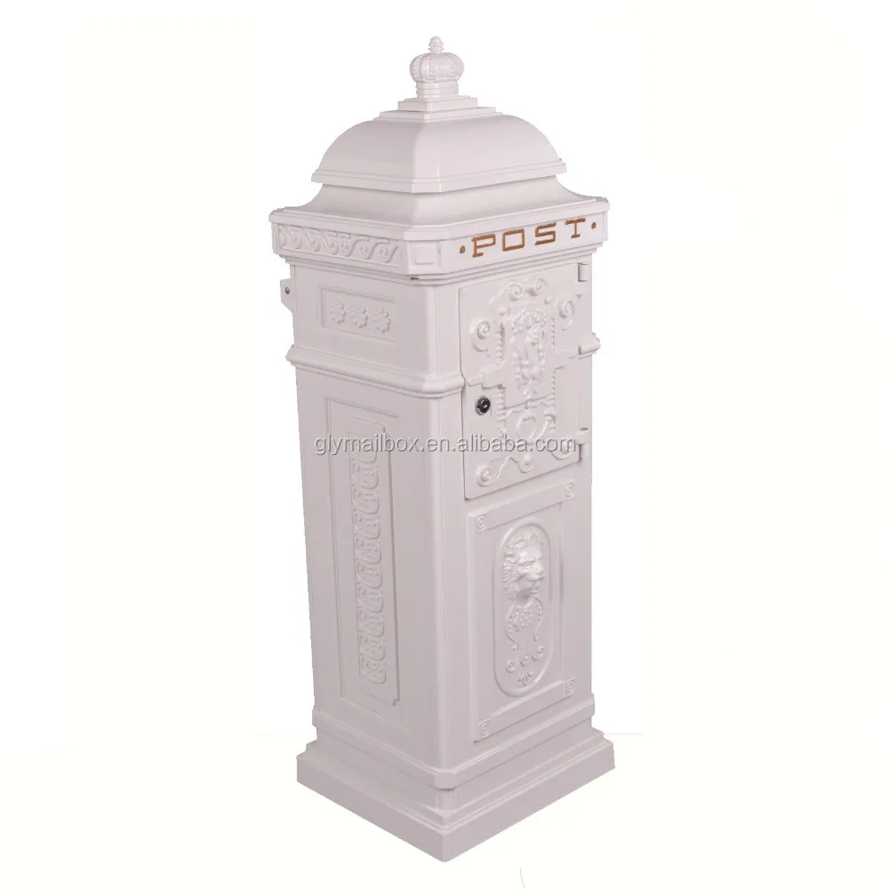 Big Cast Aluminum Mailbox Post Box Parcel box
