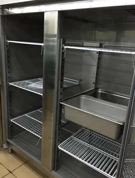 Factory price restaurant kitchen stainless steel freezer upright fridge with CE