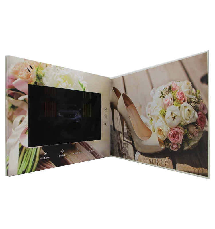 Custom 10.1 inch Video Greeting Card Module /Video Brochure with LCD Screen for invitation