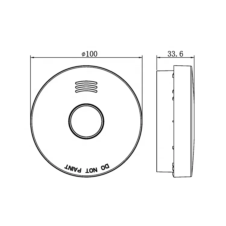 Manufacture NF VDS SAI UL lithium battery portable photoelectric cigarette fire alarm smoke detacher detector prices