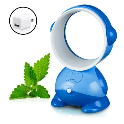 USB battery air conditioning fan hand-held with leafless table cooling mini fan